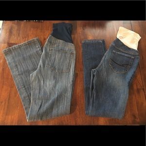 2 Pairs of Maternity Jeans Size S
